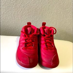 Red kids Jordans